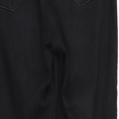 Denim & Co. Womens Black  Denim Straight Jeans Size 12 L27 in