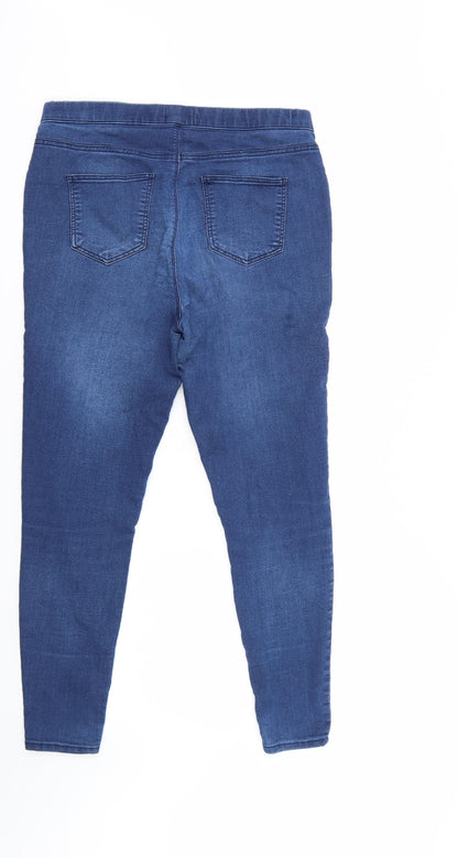 /Denim Womens Blue  Denim Tapered Jeans Size 14 L29 in