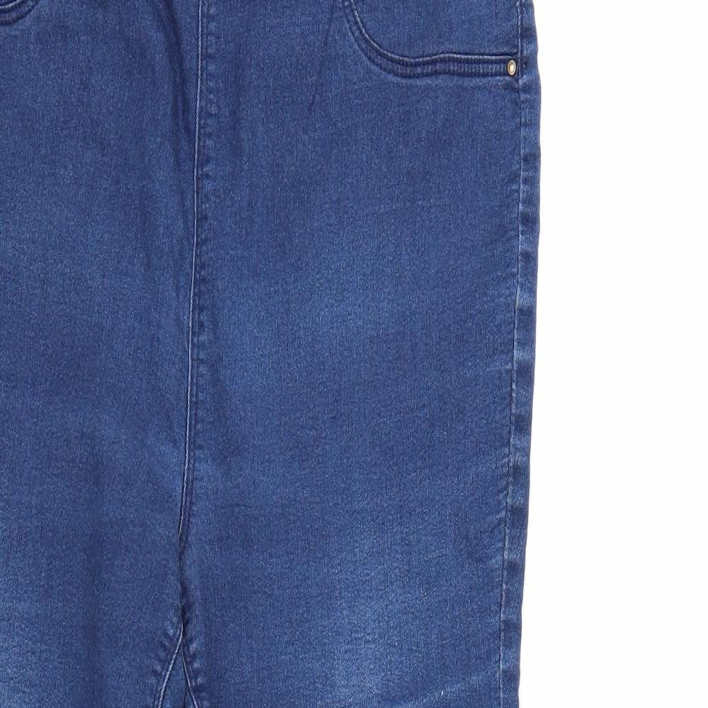 /Denim Womens Blue  Denim Tapered Jeans Size 14 L29 in