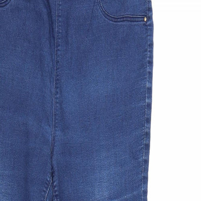 /Denim Womens Blue  Denim Tapered Jeans Size 14 L29 in