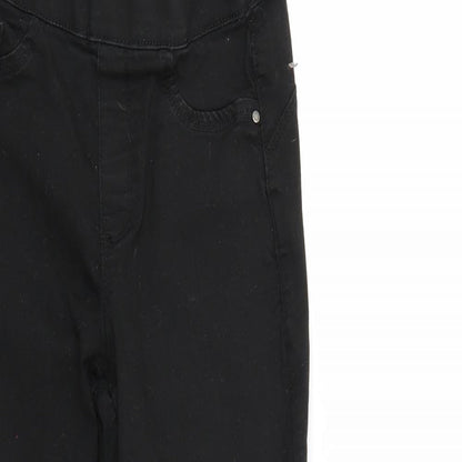 Denim & Co. Womens Black  Denim Tapered Jeans Size 10 L25 in