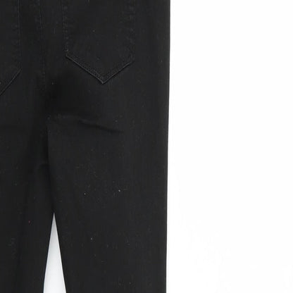 Denim & Co. Womens Black  Denim Tapered Jeans Size 10 L25 in