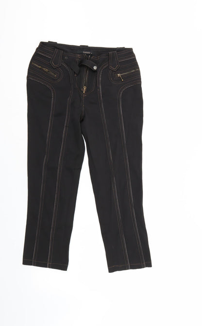 muchacha Womens Brown  Denim Cropped Jeans Size 10 L23 in