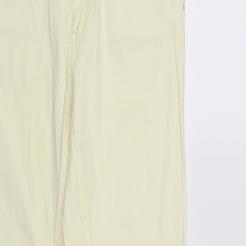 Womens UK Size M Sinsay Regular Fit Tapered Yellow Jeans