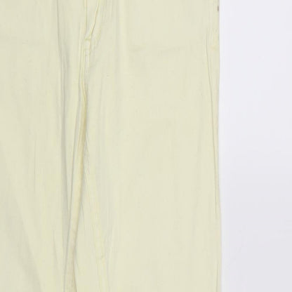 Womens UK Size M Sinsay Regular Fit Tapered Yellow Jeans