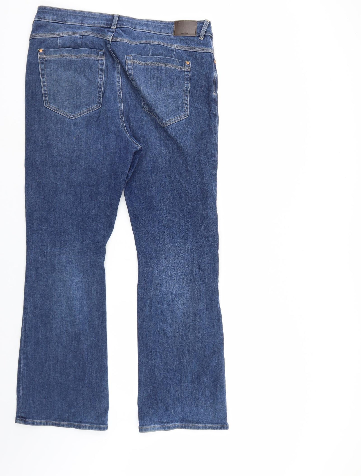 M&S Womens Blue  Denim Bootcut Jeans Size 38 in L27 in