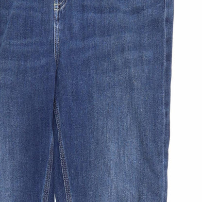M&S Womens Blue  Denim Bootcut Jeans Size 38 in L27 in