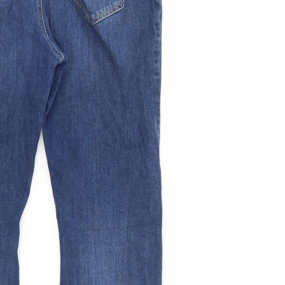 M&S Womens Blue  Denim Bootcut Jeans Size 38 in L27 in