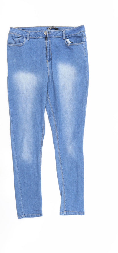 Oakridge Womens Blue  Denim Straight Jeans Size 14 L28 in