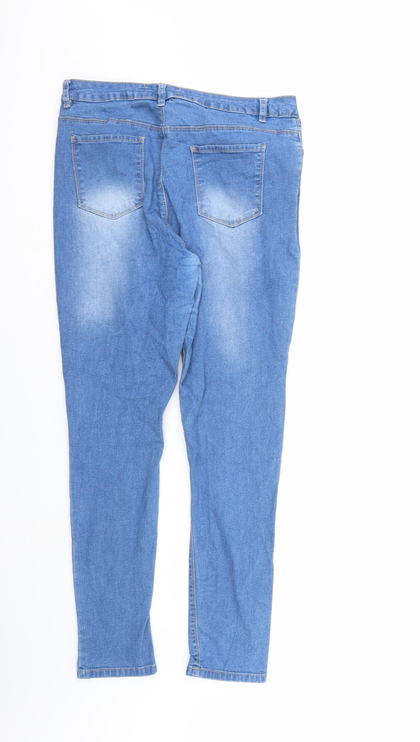 Oakridge Womens Blue  Denim Straight Jeans Size 14 L28 in