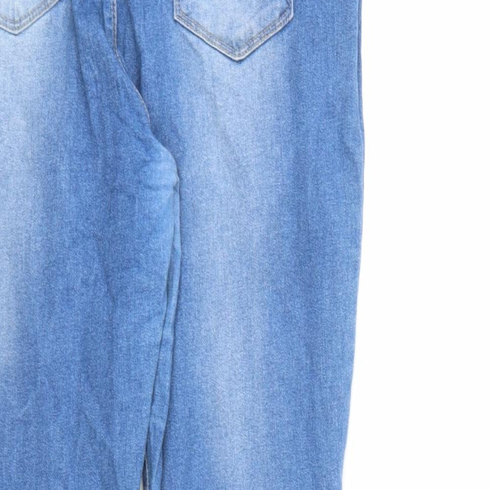 Oakridge Womens Blue  Denim Straight Jeans Size 14 L28 in
