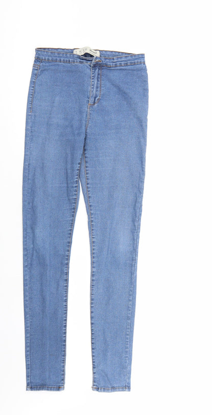 Denim & Co. Womens Blue  Denim Straight Jeans Size 12 L31 in