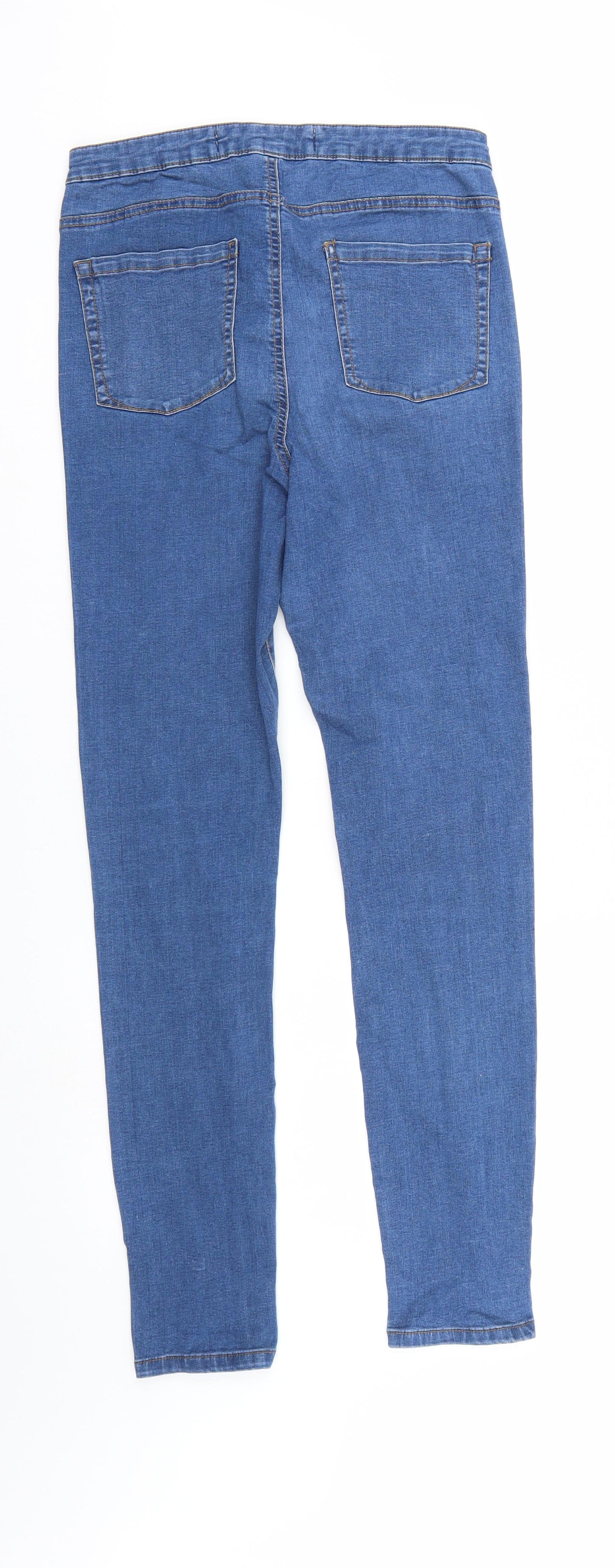 Denim & Co. Womens Blue  Denim Tapered Jeans Size 14 L29 in