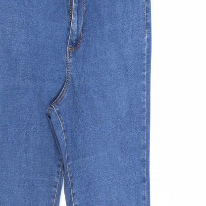 Denim & Co. Womens Blue  Denim Tapered Jeans Size 14 L29 in