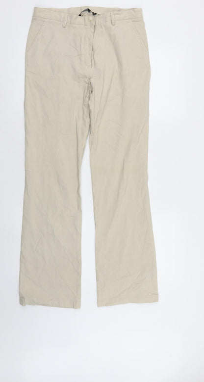 EXLINDEXLIND Womens Ivory   Trousers  Size 14 L30 in