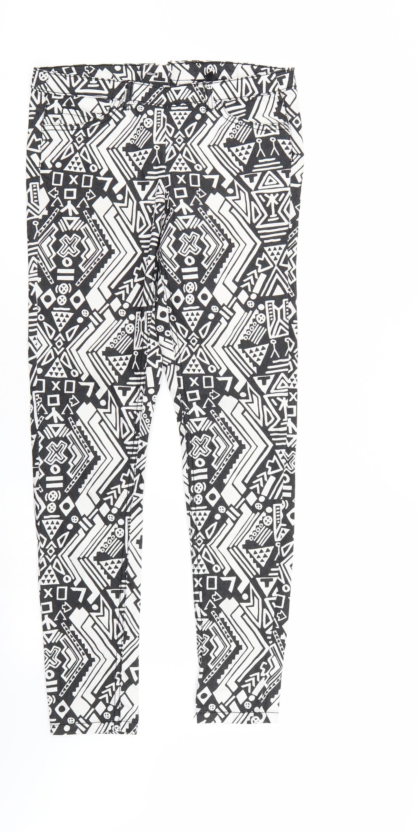 Womens UK Size 10 Divided Regular Fit Tapered Multicoloured Jeans