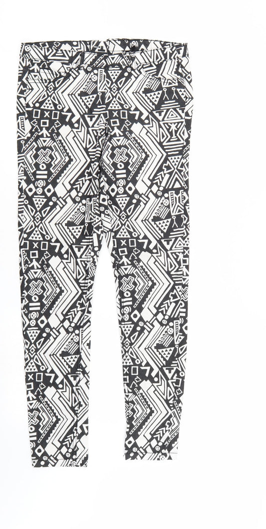Womens UK Size 10 Divided Regular Fit Tapered Multicoloured Jeans