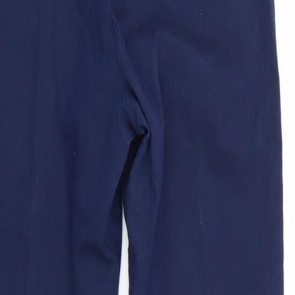 George Womens Blue   Trousers  Size 14 L24 in - Elastic Waist