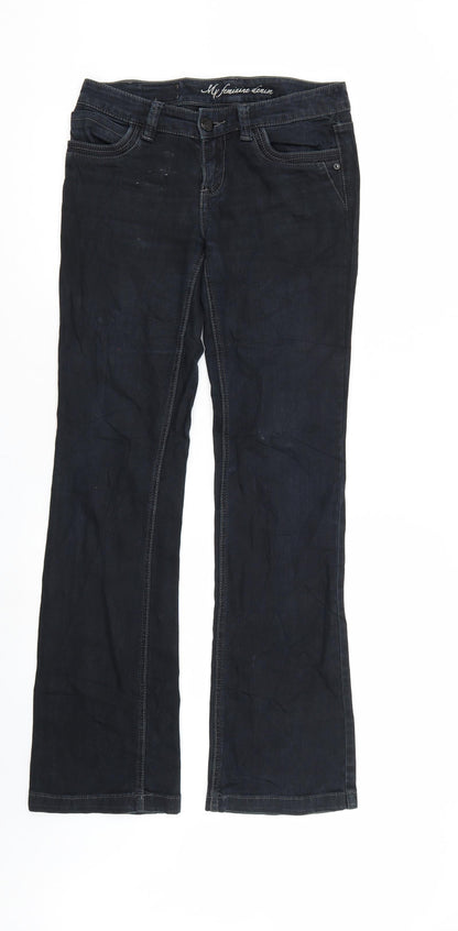 ORSAY Womens Black  Denim Straight Jeans  L31 in