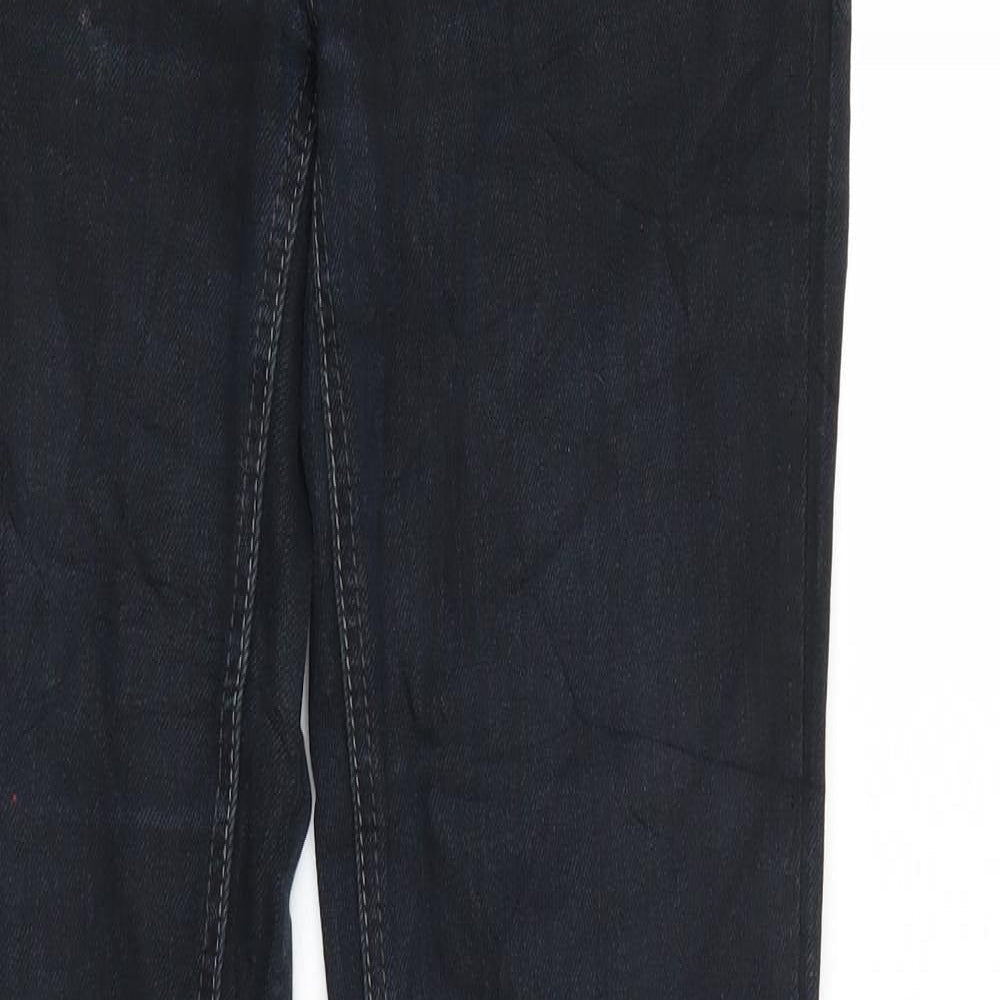 ORSAY Womens Black  Denim Straight Jeans  L31 in