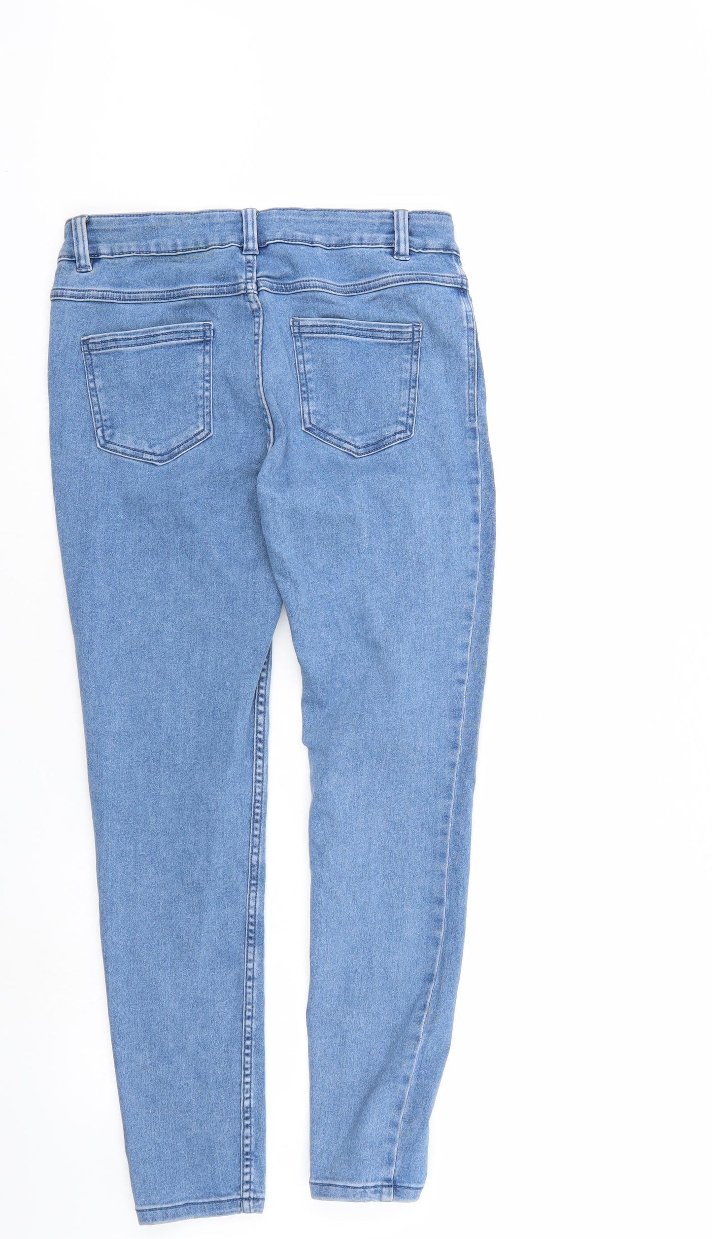 Avenue Womens Blue  Denim Tapered Jeans Size 12 L27 in