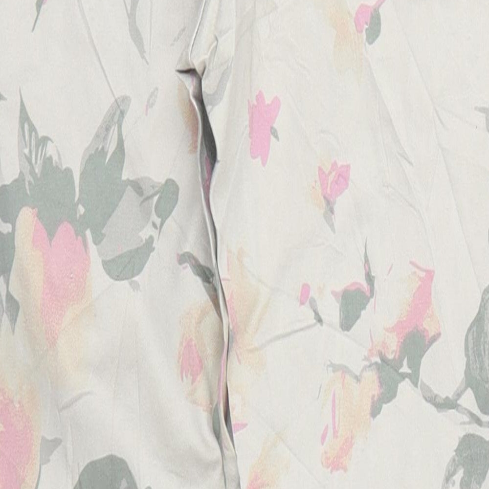 Gaialuna Womens Multicoloured Floral Denim Straight Jeans Size 26 in L24 in