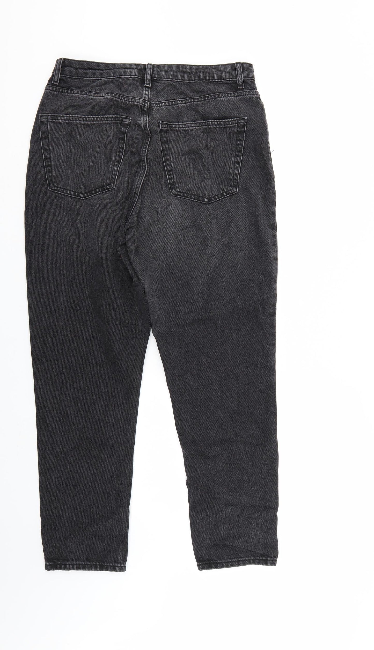 Mens UK Size  Top Shop Regular Fit Straight Black Jeans