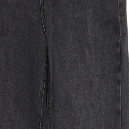 Mens UK Size  Top Shop Regular Fit Straight Black Jeans
