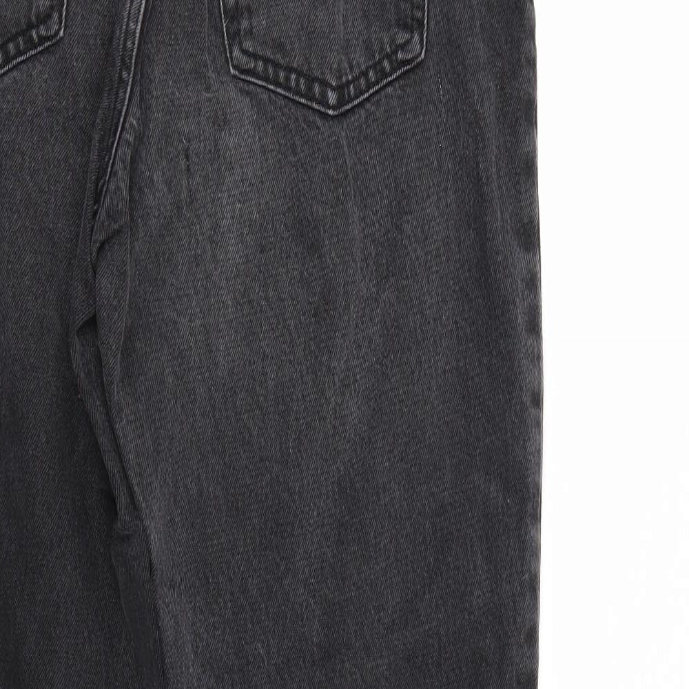 Mens UK Size  Top Shop Regular Fit Straight Black Jeans