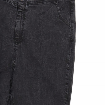 Very Womens Black  Denim Straight Jeans  L28 in