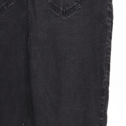Very Womens Black  Denim Straight Jeans  L28 in