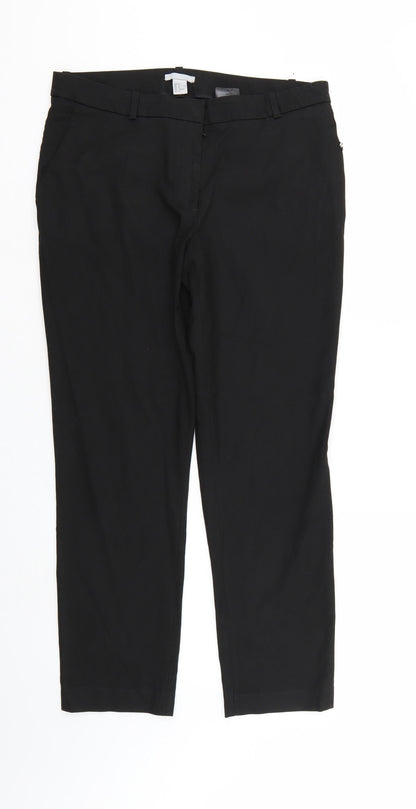 Womens UK Size 14 H&M Regular Fit  Black Trousers
