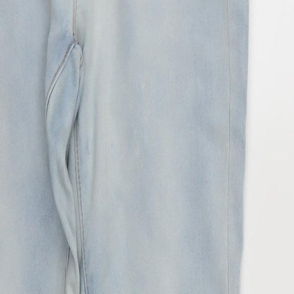 Denim & Co. Womens Blue  Denim Straight Jeans Size 14 L30 in