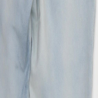 Denim & Co. Womens Blue  Denim Straight Jeans Size 14 L30 in