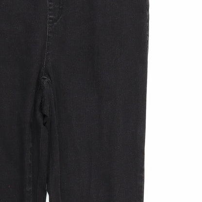 Denim & Co. Womens Black  Denim Straight Jeans Size 14 L27 in