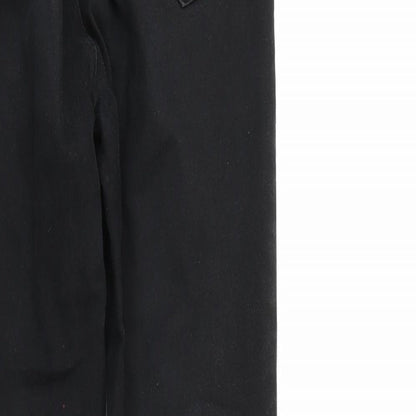 Womens UK Size 6 Toxik3 Regular Fit Straight Black Jeans