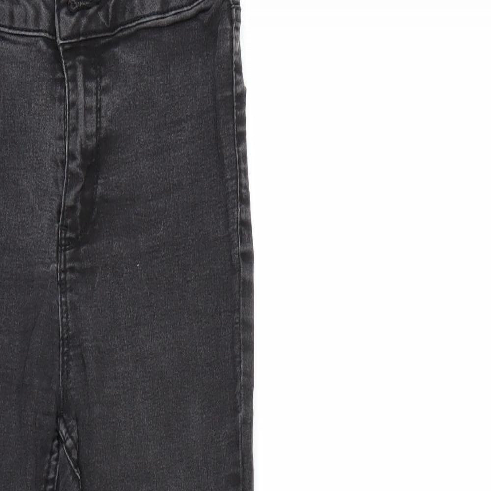 New Look Womens Black  Denim Tapered Jeans Size 8 L27 in