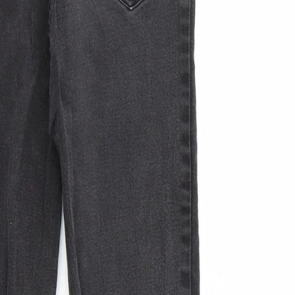 New Look Womens Black  Denim Tapered Jeans Size 8 L27 in