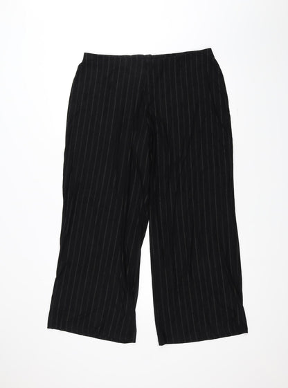 Womens UK Size 18 Marks and Spencer Regular Fit  Black Trousers