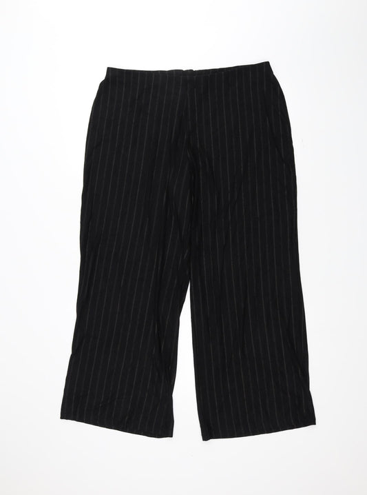 Womens UK Size 18 Marks and Spencer Regular Fit  Black Trousers