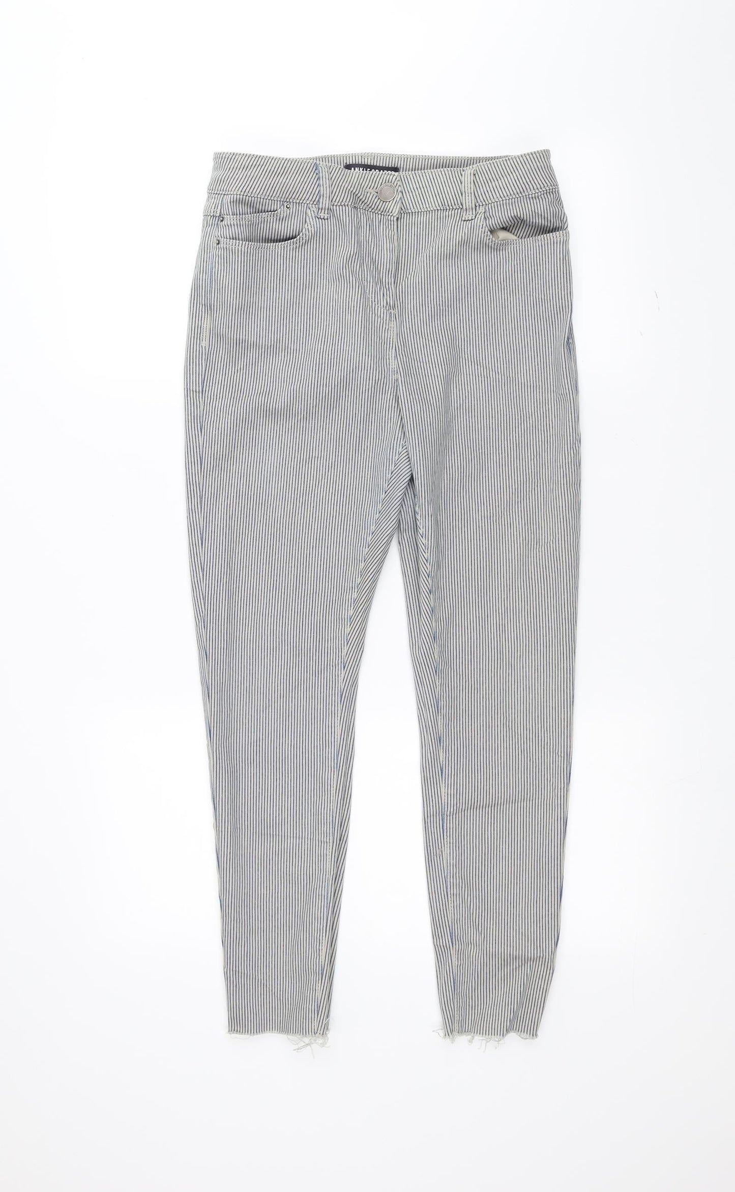 Womens UK Size 10 Marks and Spencer Regular Fit Skinny White Jeans