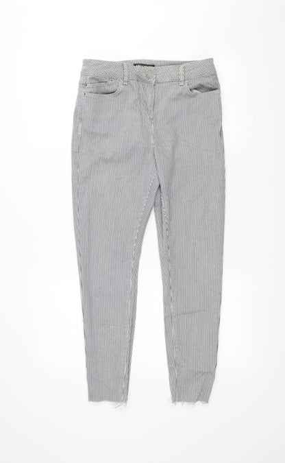 Womens UK Size 10 Marks and Spencer Regular Fit Skinny White Jeans
