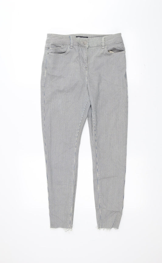 Womens UK Size 10 Marks and Spencer Regular Fit Skinny White Jeans