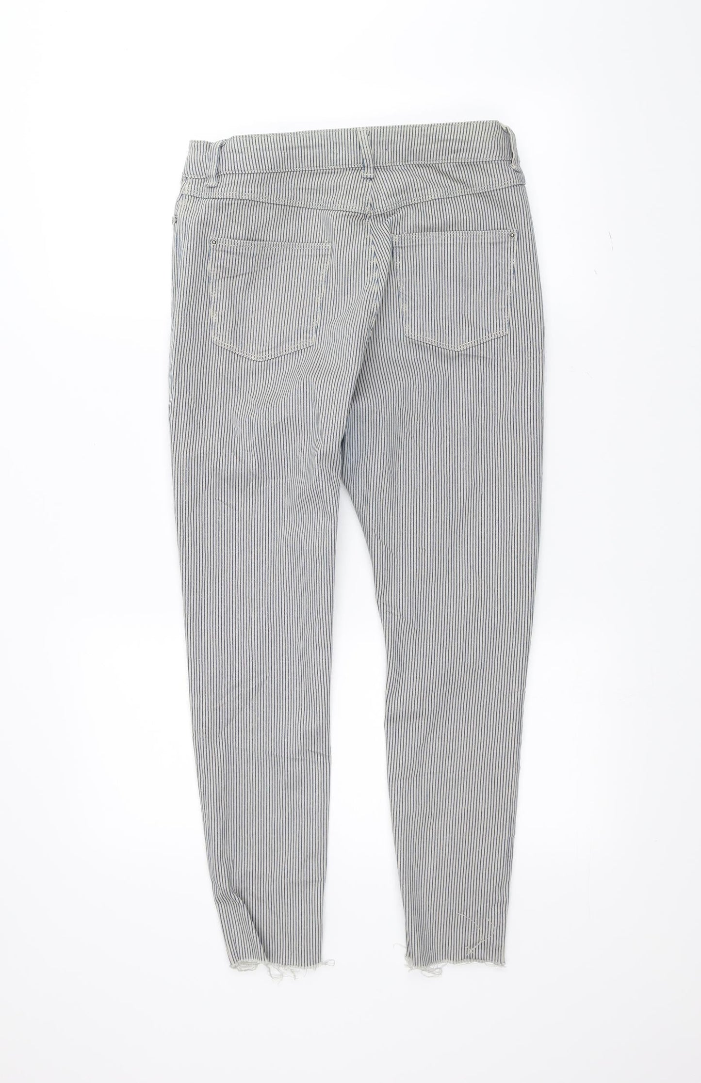Womens UK Size 10 Marks and Spencer Regular Fit Skinny White Jeans