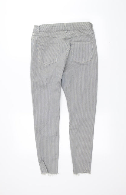 Womens UK Size 10 Marks and Spencer Regular Fit Skinny White Jeans