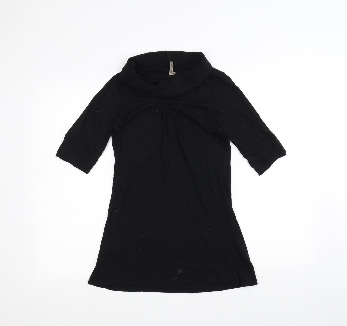 Womens UK Size 10 Topshop Black Basic T-Shirt