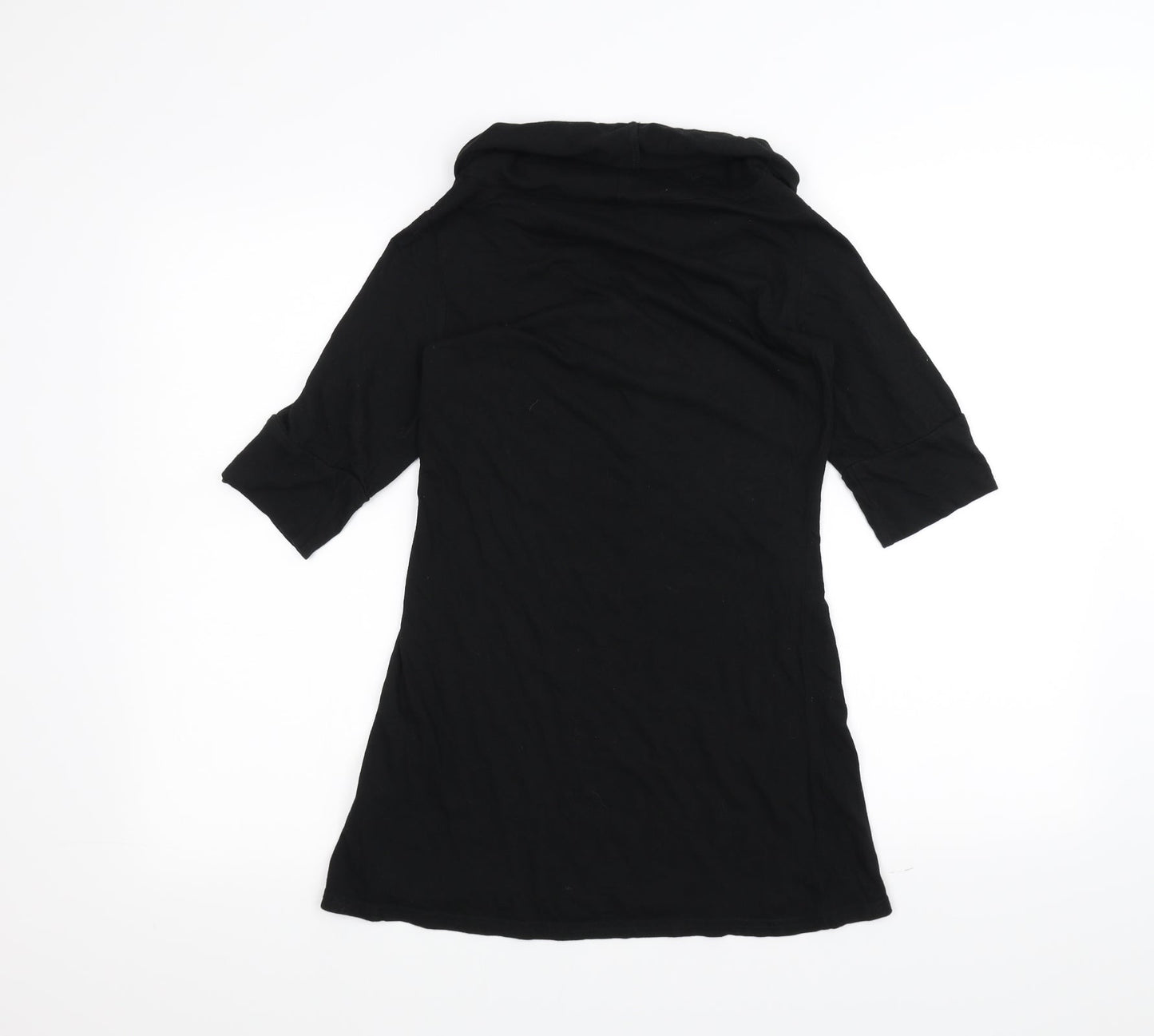 Womens UK Size 10 Topshop Black Basic T-Shirt