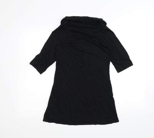 Womens UK Size 10 Topshop Black Basic T-Shirt