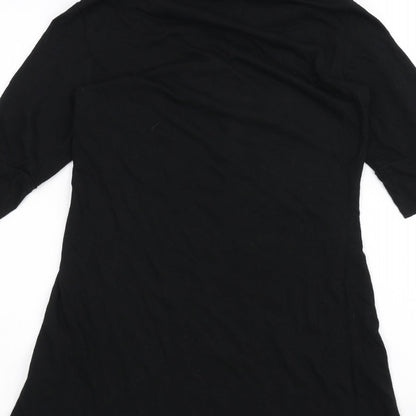 Womens UK Size 10 Topshop Black Basic T-Shirt