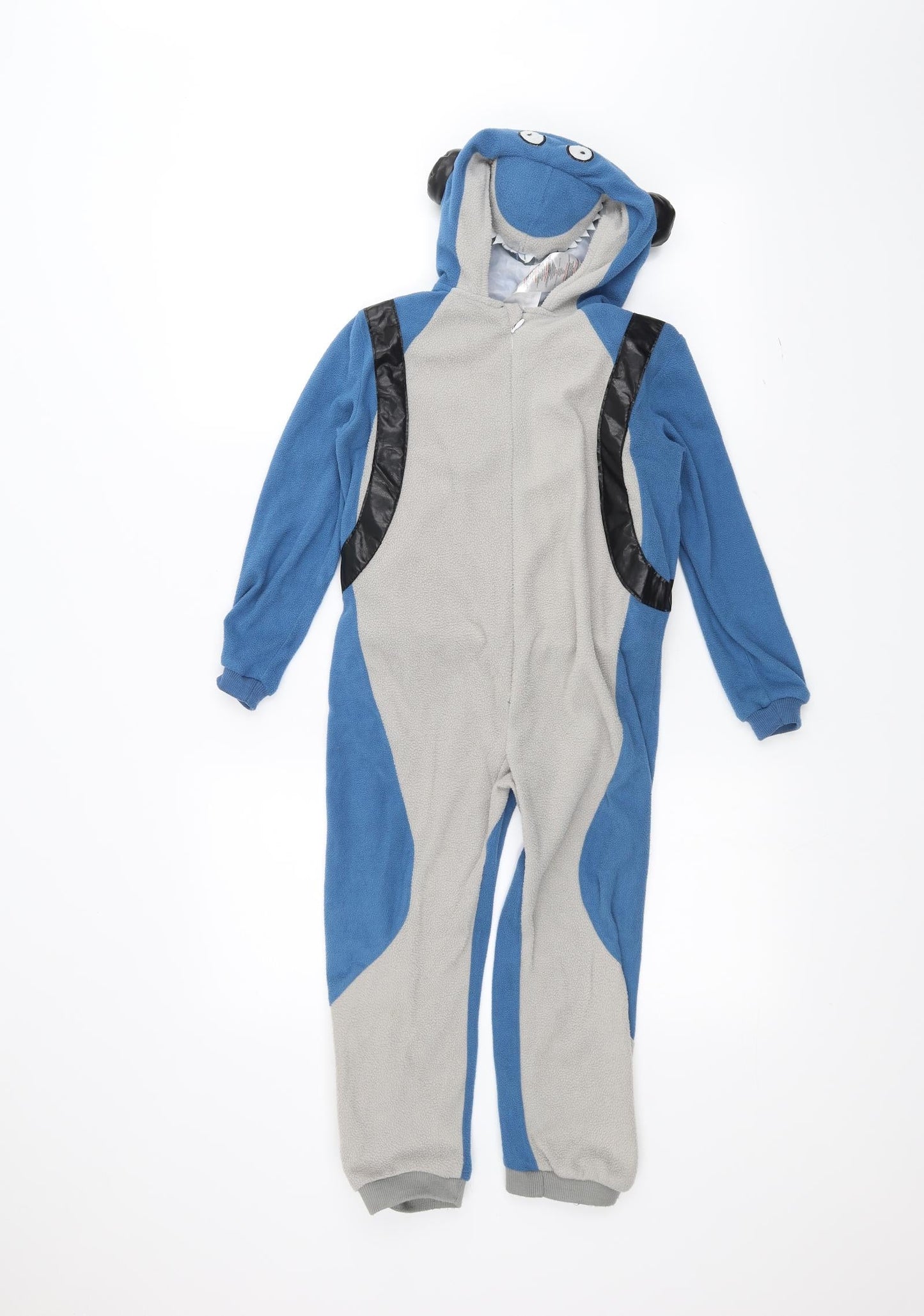 Preworn Girls Blue Solid  Top One Piece Size 5-6 Years  - sealife